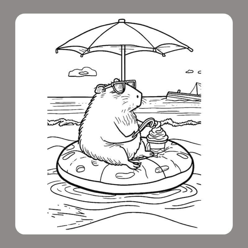 capybara tô màu