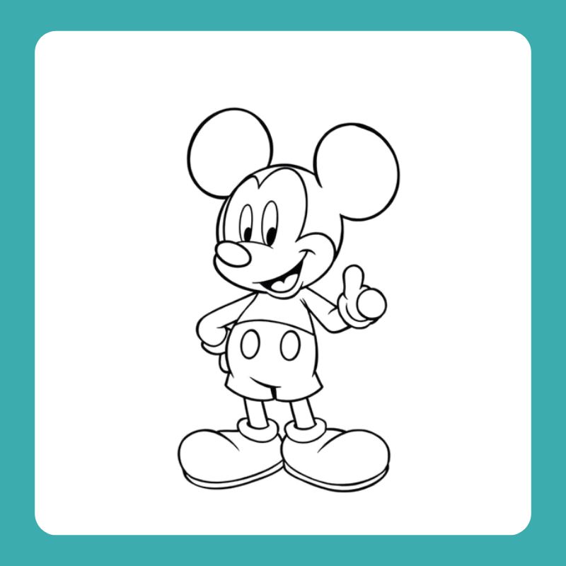 chuột mickey tô màu