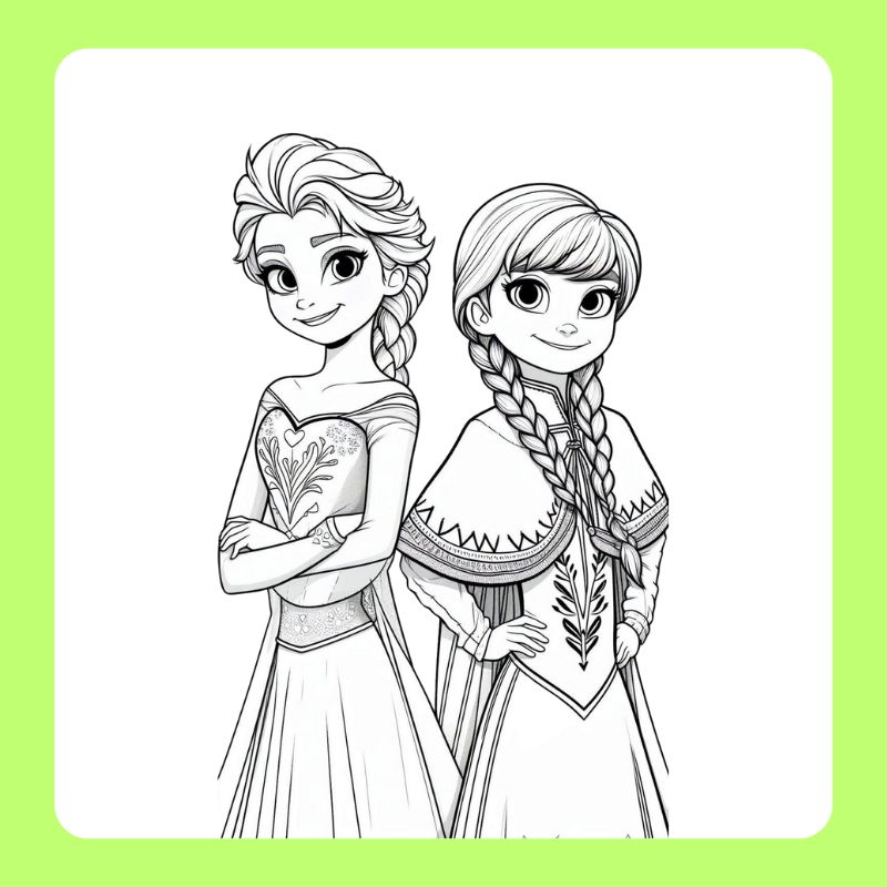 hình công chúa disney tô màu