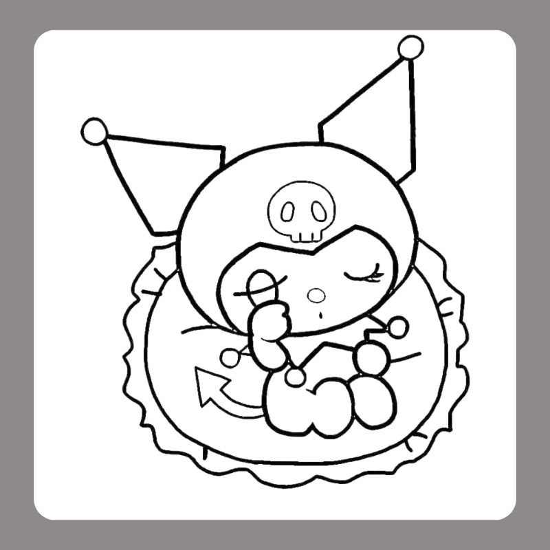 hình kuromi tô màu