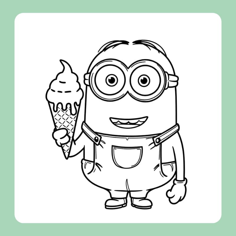 hình minion tô màu