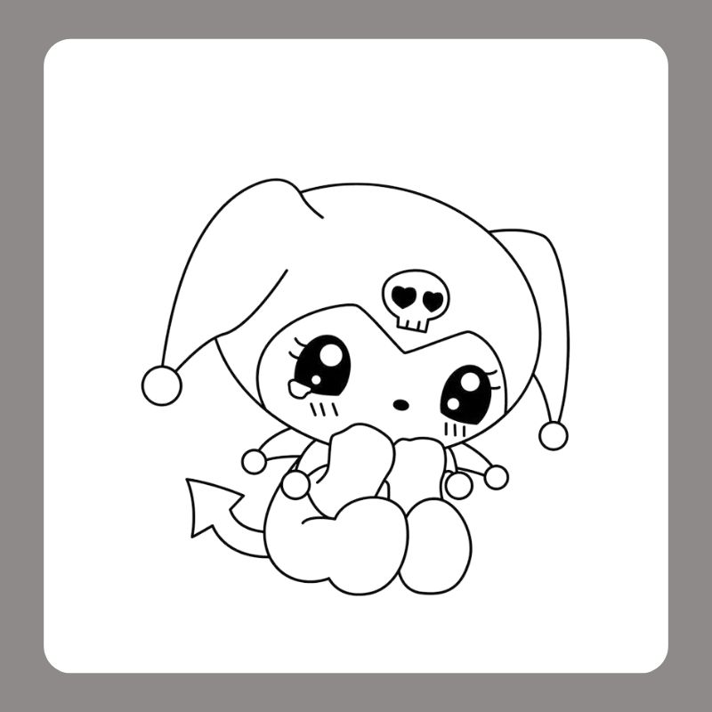 hình tô màu kuromi