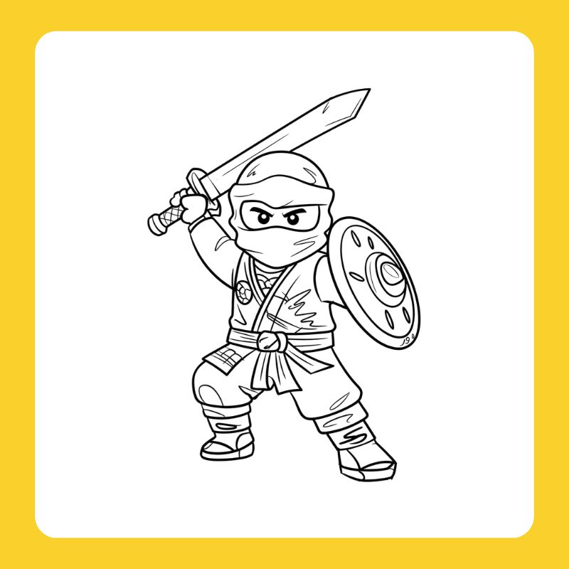 hình tô màu ninjago