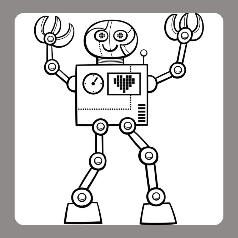 hình tô màu robot​