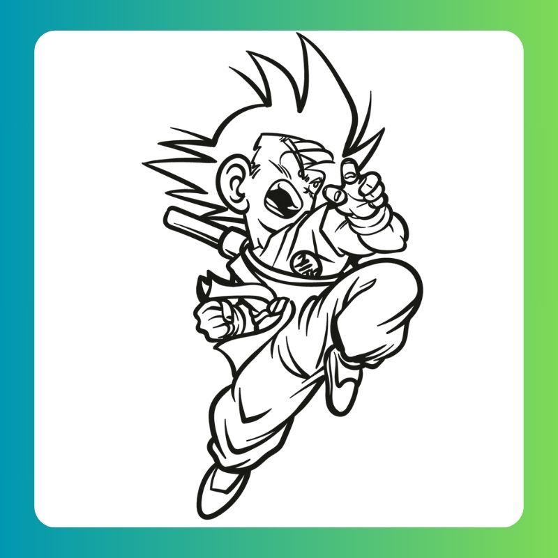 hình tô màu songoku