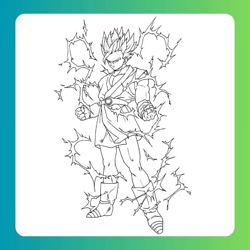 hình vẽ tô màu songoku