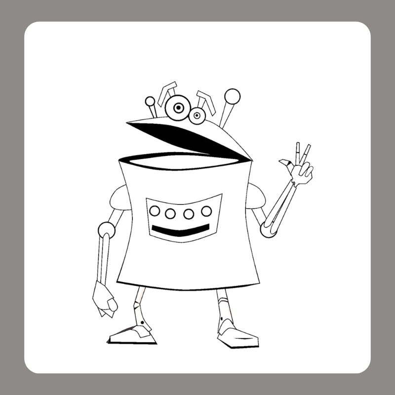 robot tô màu