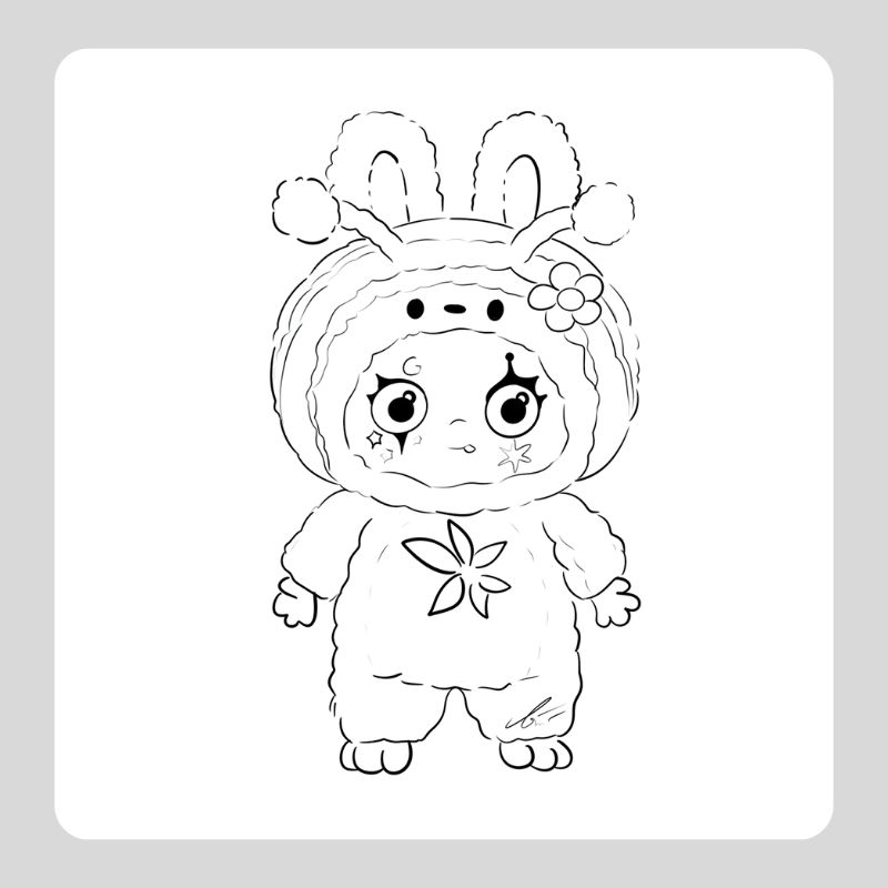 tô màu baby three (25)