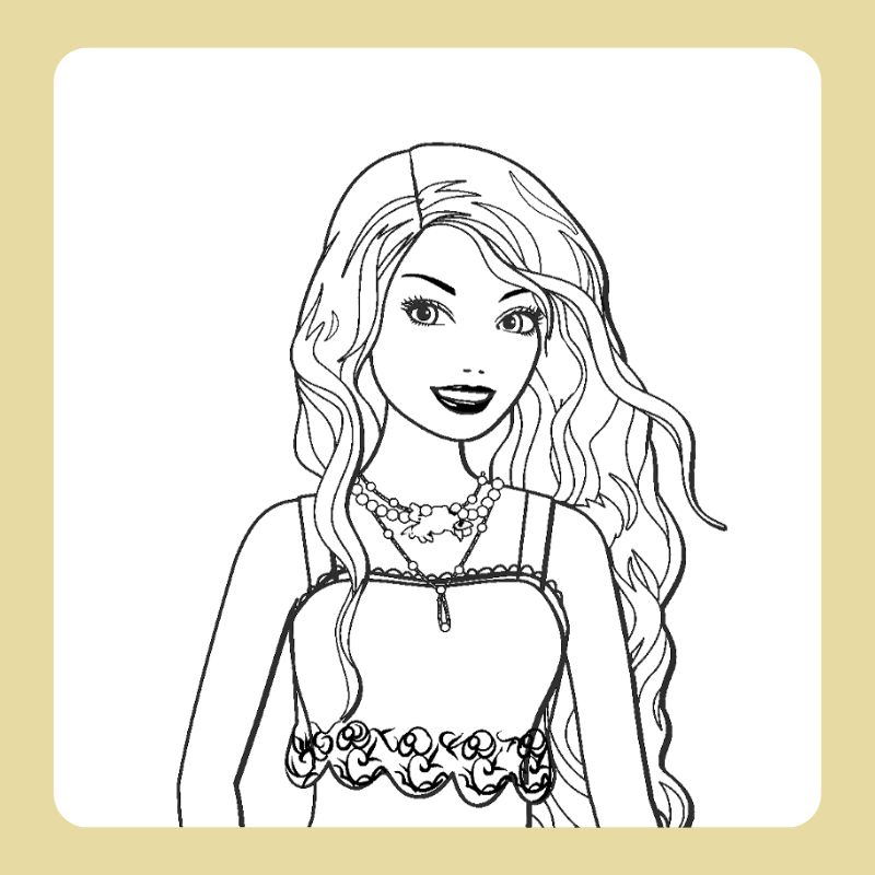 tô màu búp bê barbie (10)