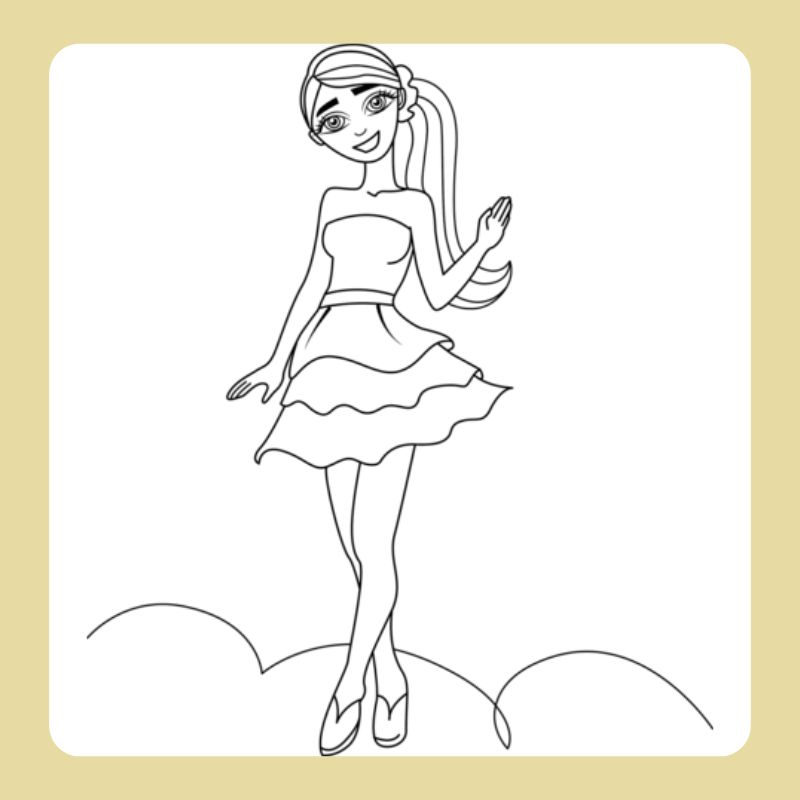 tô màu búp bê barbie (17)