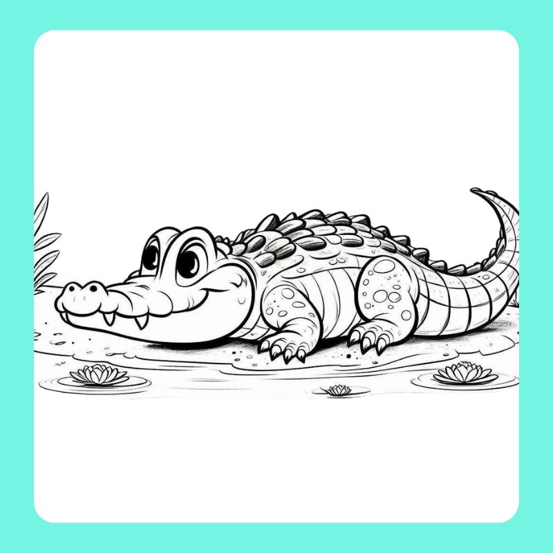 tô màu cá sấu (11)