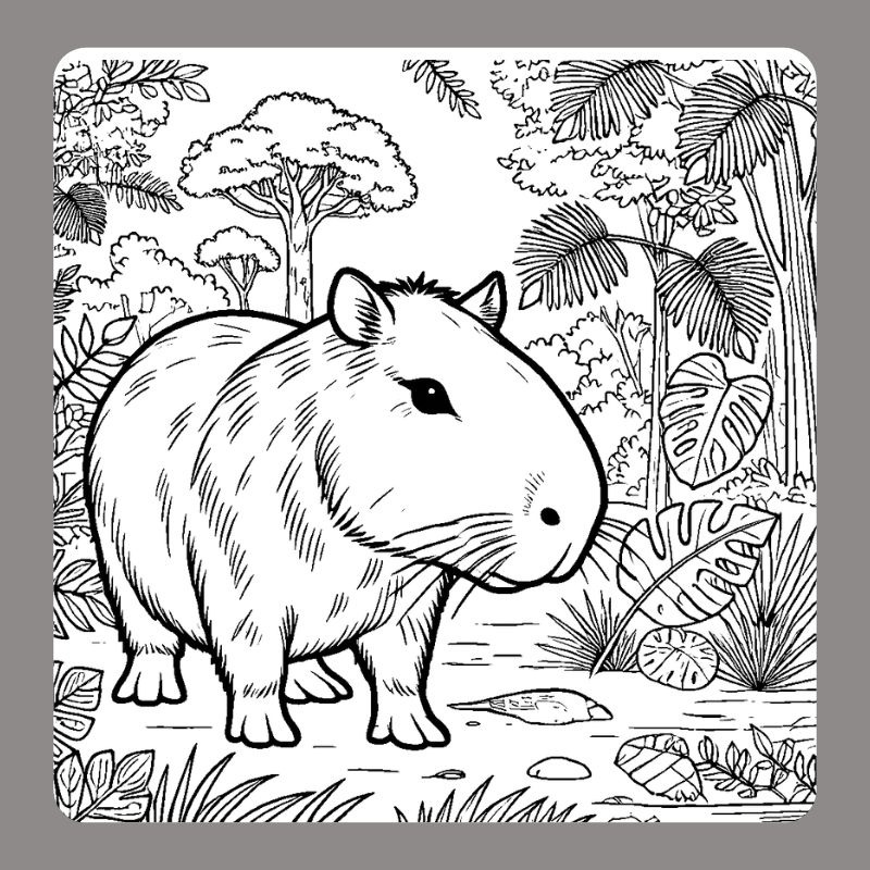 tô màu capybara (11)
