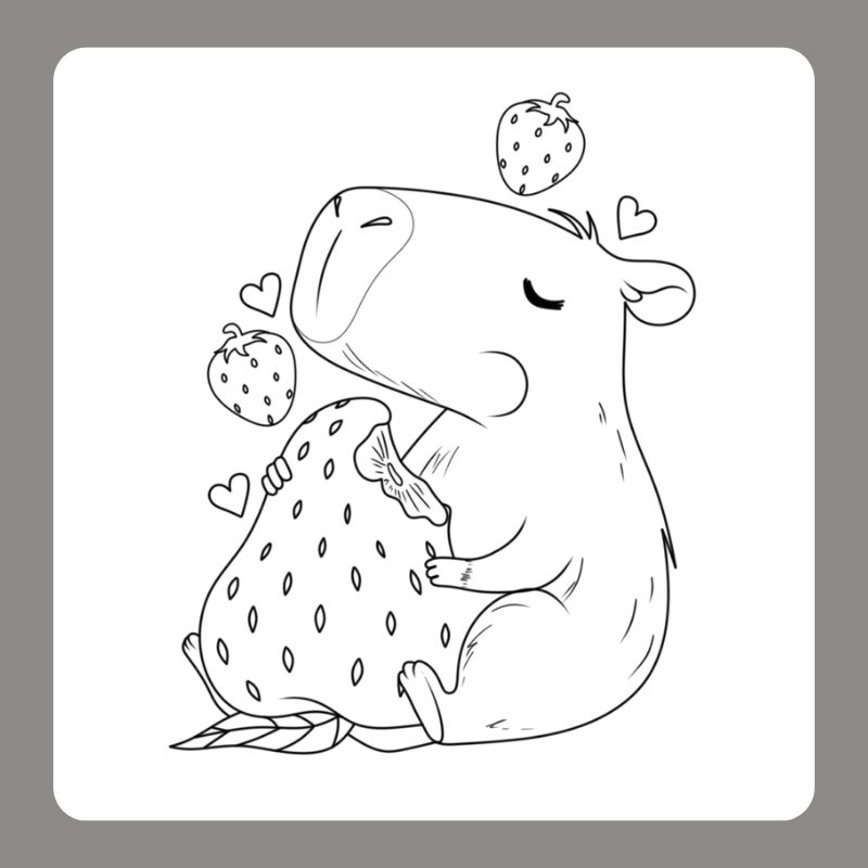 tô màu capybara (15)