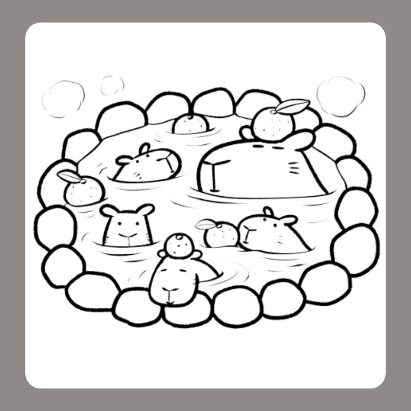 tô màu capybara (17)