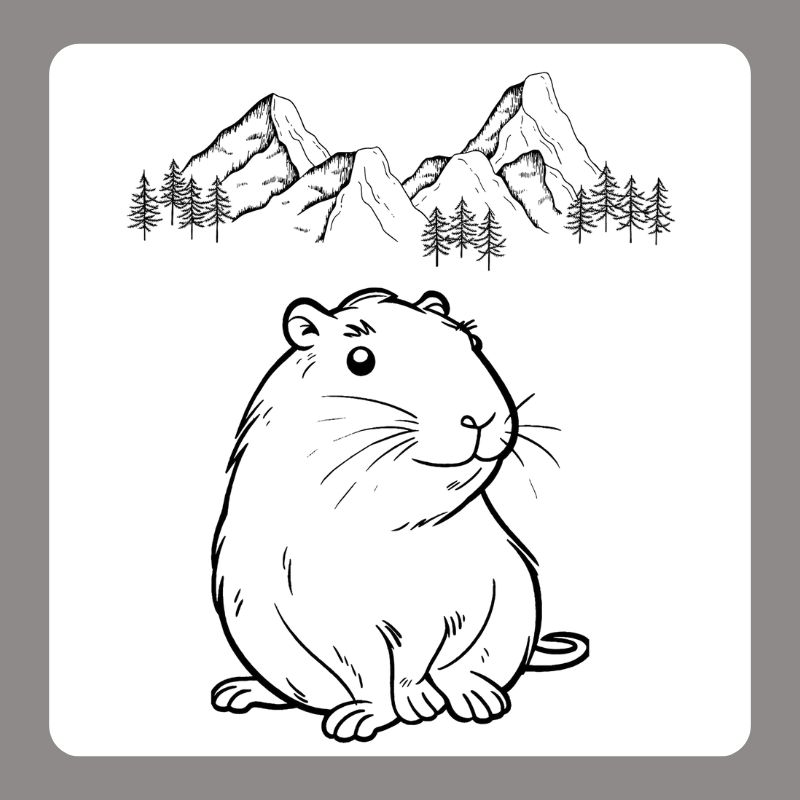 tô màu capybara (18)