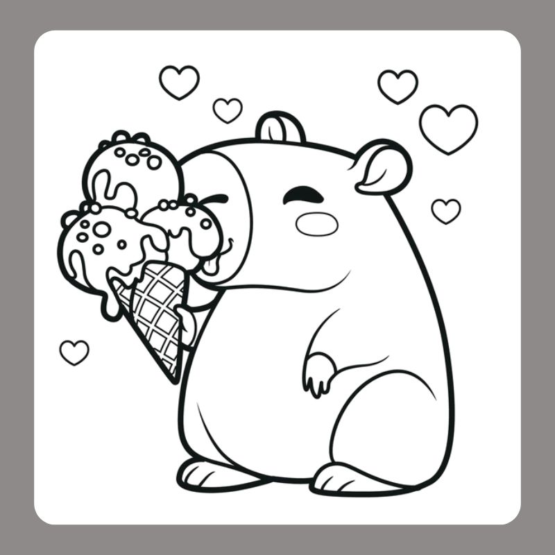 tô màu capybara (3)