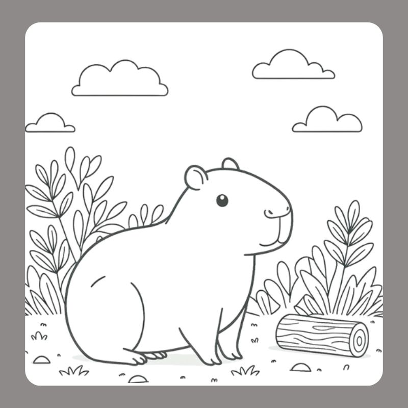 tô màu capybara (4)