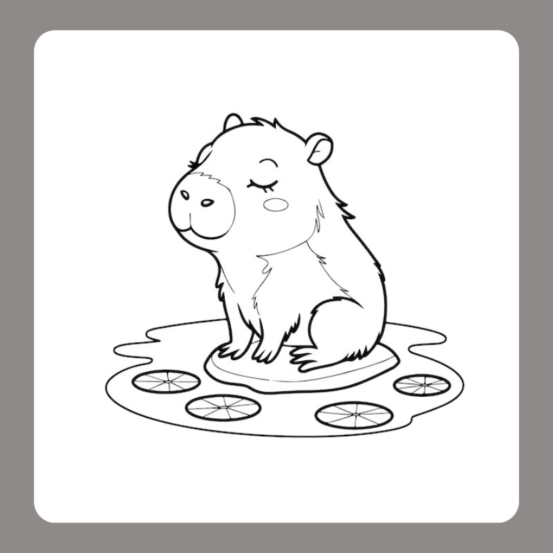 tô màu capybara (7)