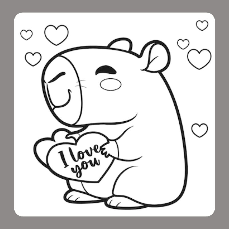tô màu capybara