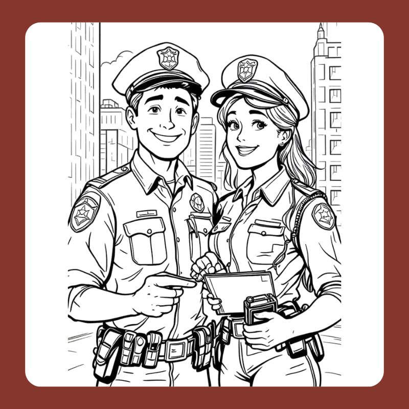 tô màu chú cảnh sát giao thông (5)