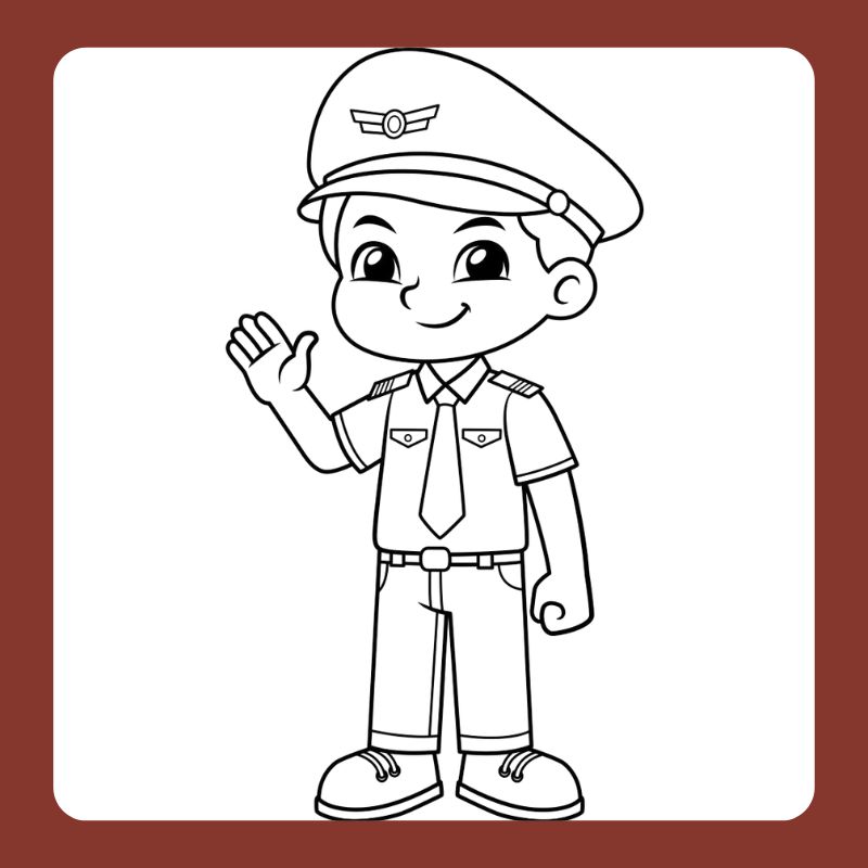 tô màu chú cảnh sát giao thông (9)