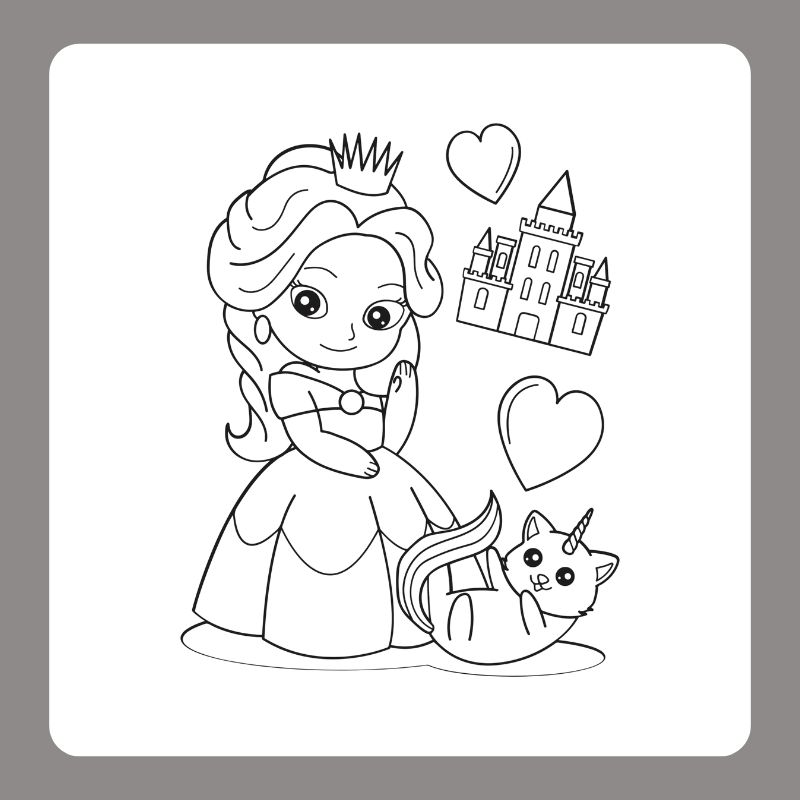 tô màu công chúa chibi
