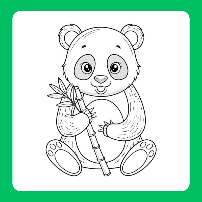 tô màu gấu trúc (6)