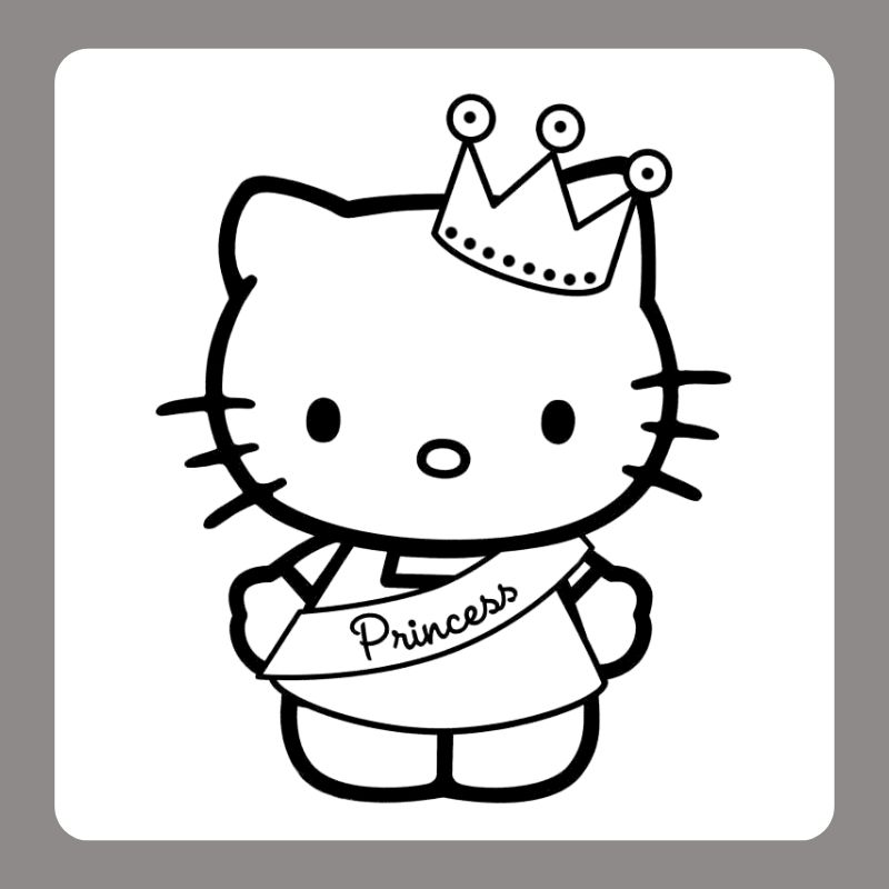 tô màu hello kitty