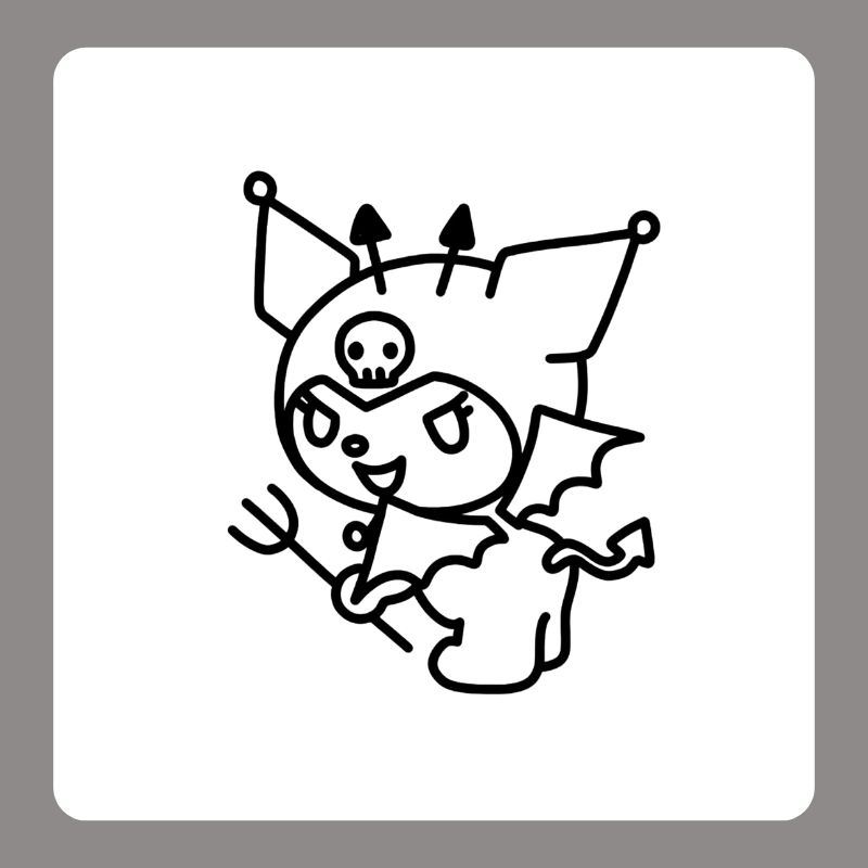 tô màu kuromi (11)