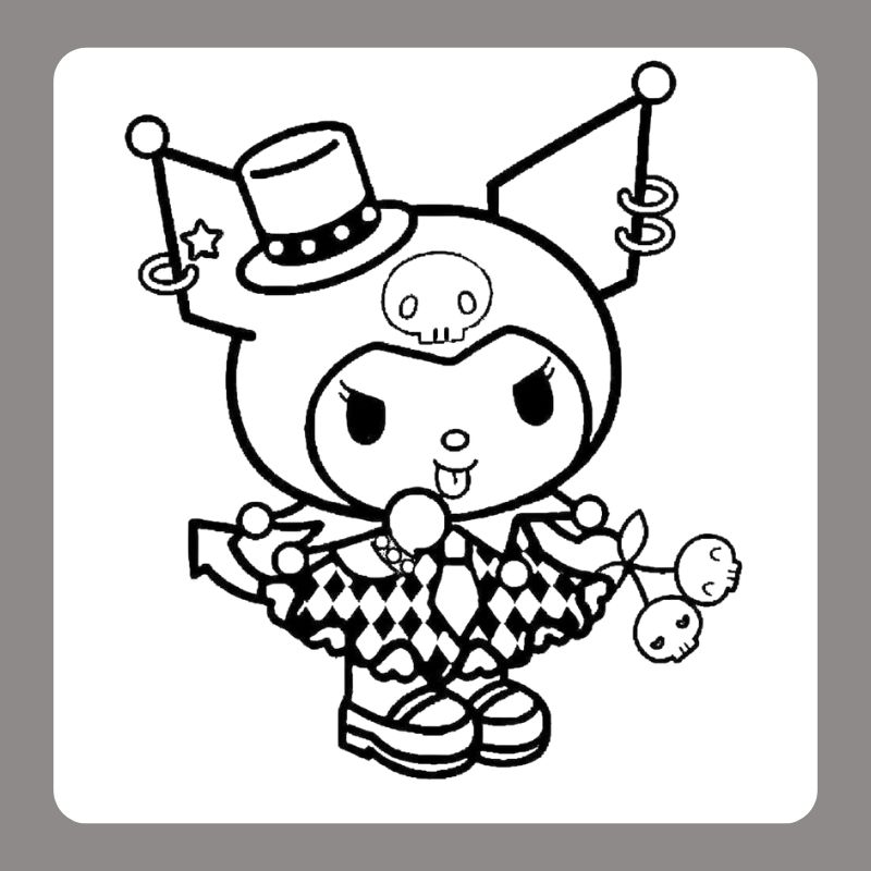 tô màu kuromi cute