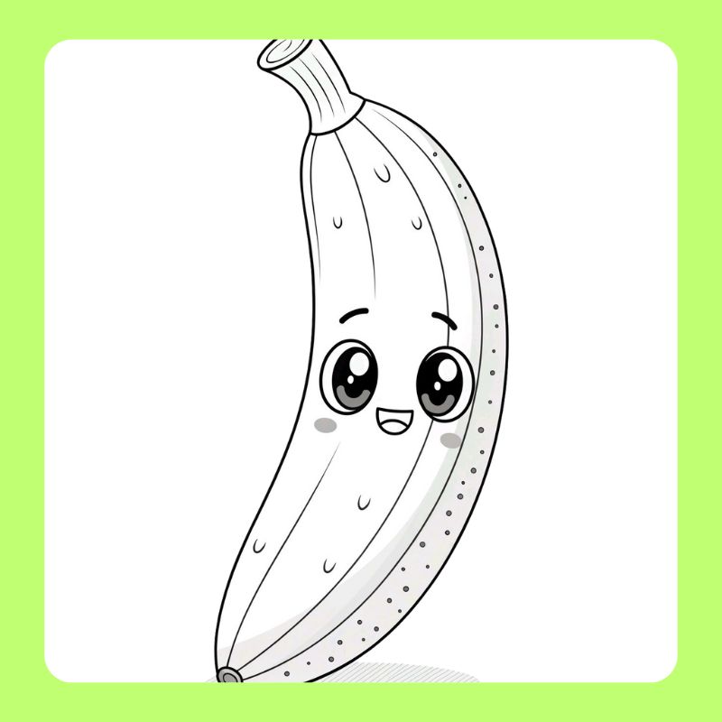 tô màu quả chuối