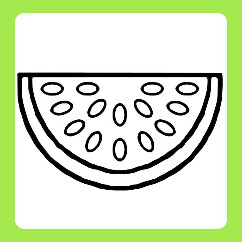 tô màu quả dưa hấu (12)