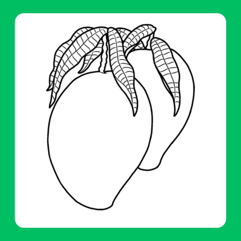 tô màu quả xoài