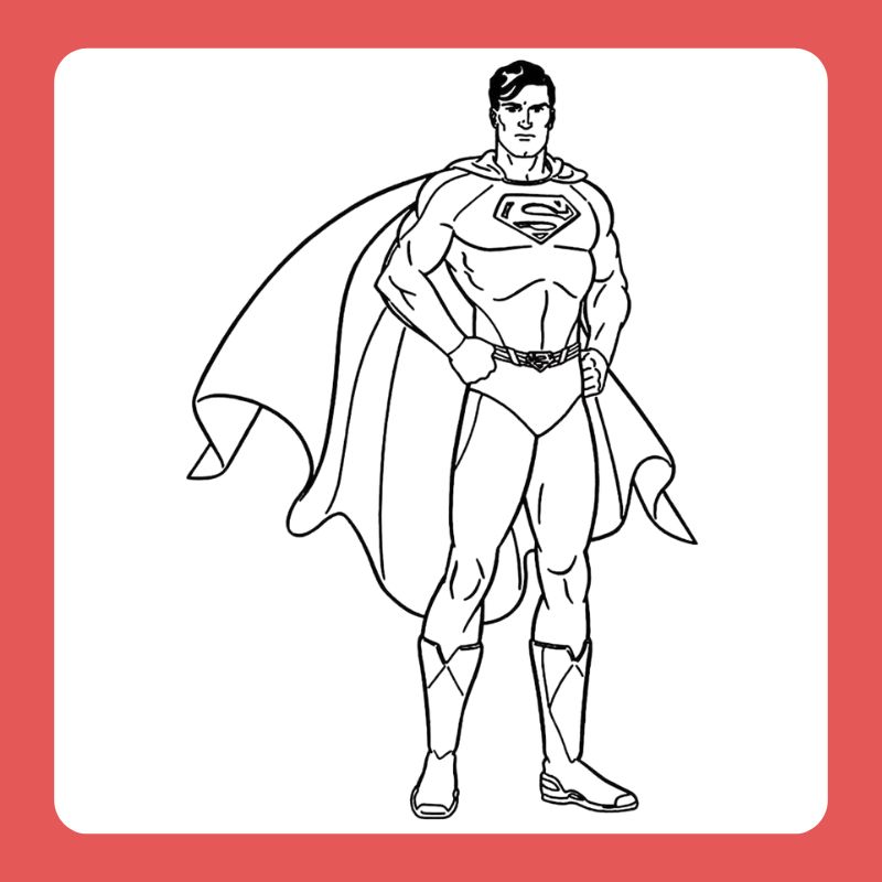tô màu siêu nhân superman