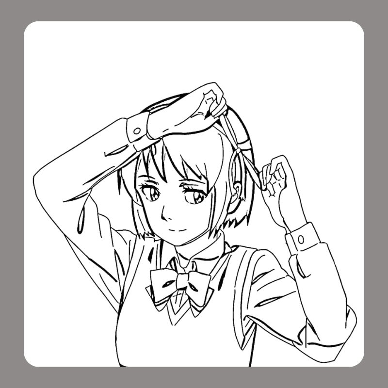 tranh tô màu anime chibi