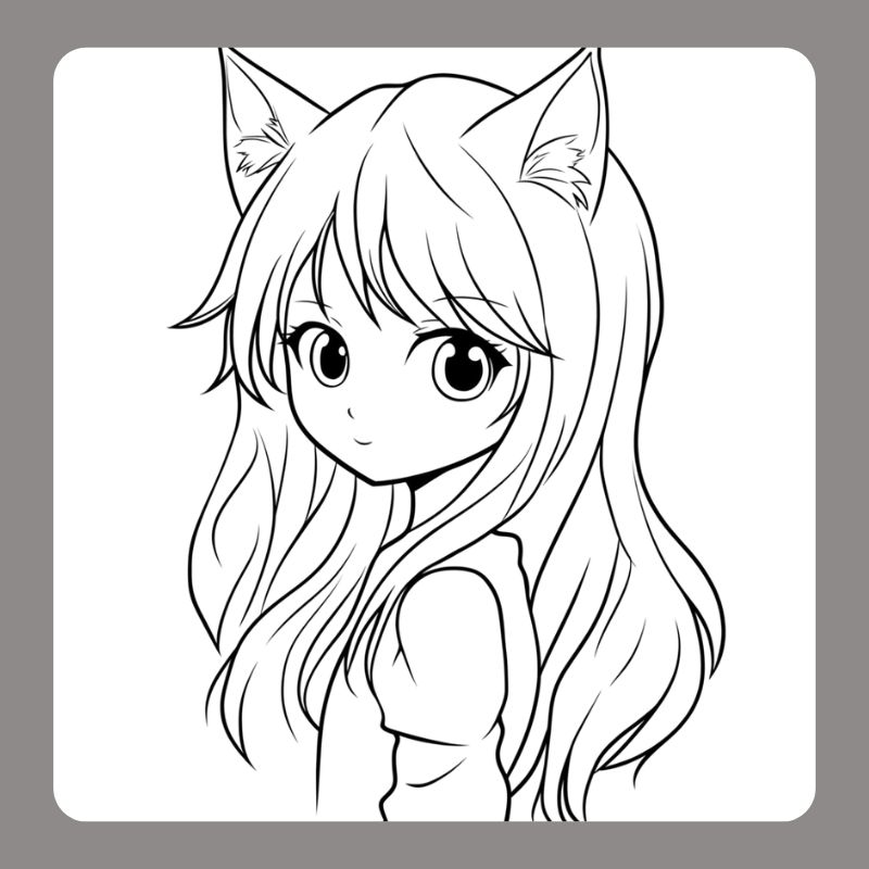 tranh tô màu anime girl ngầu (10)