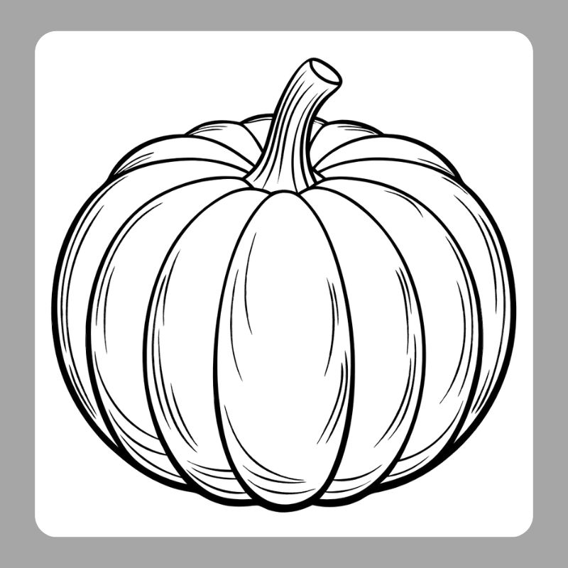 tranh tô màu bí ngô halloween