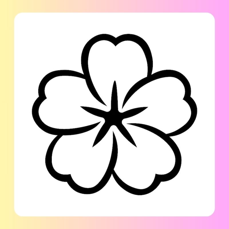 tranh tô màu bông hoa 5 cánh (10)