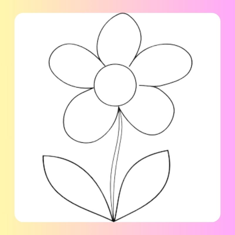 tranh tô màu bông hoa 5 cánh (12)