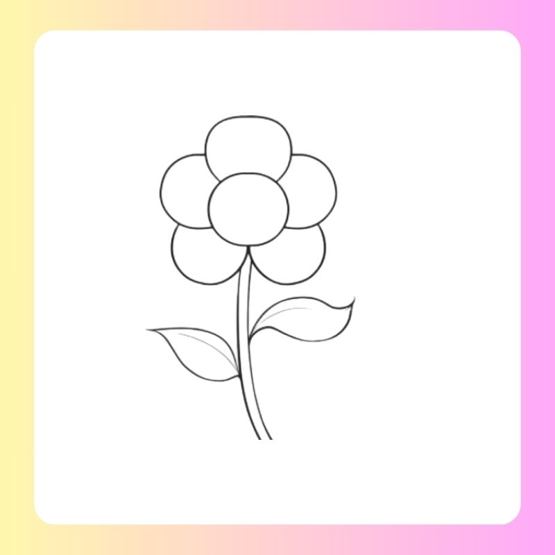 tranh tô màu bông hoa 5 cánh (14)