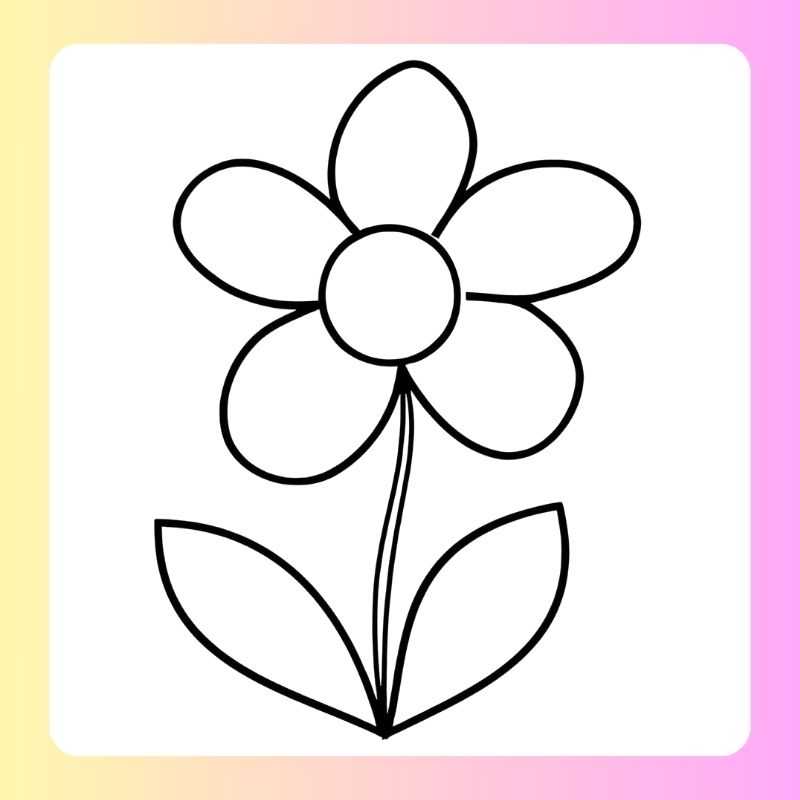 tranh tô màu bông hoa 5 cánh (4)