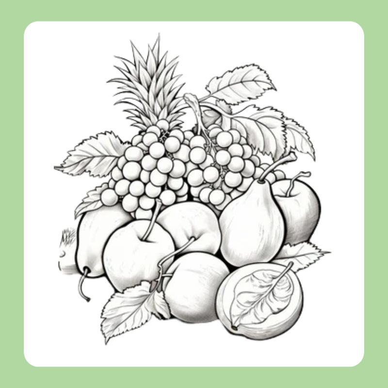 tranh tô màu các loại quả (27)