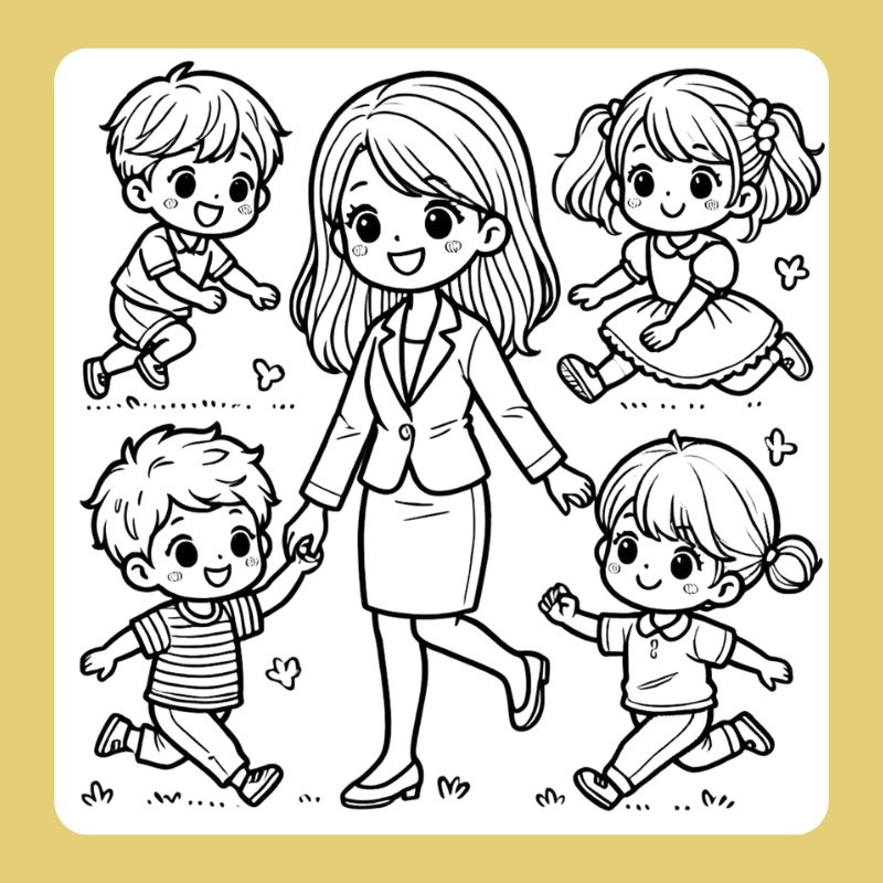 tranh tô màu cô giáo mầm non (17)