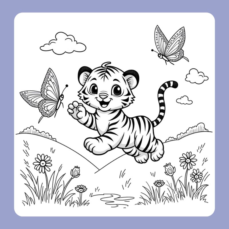 tranh tô màu con vật sống trong rừng (15)
