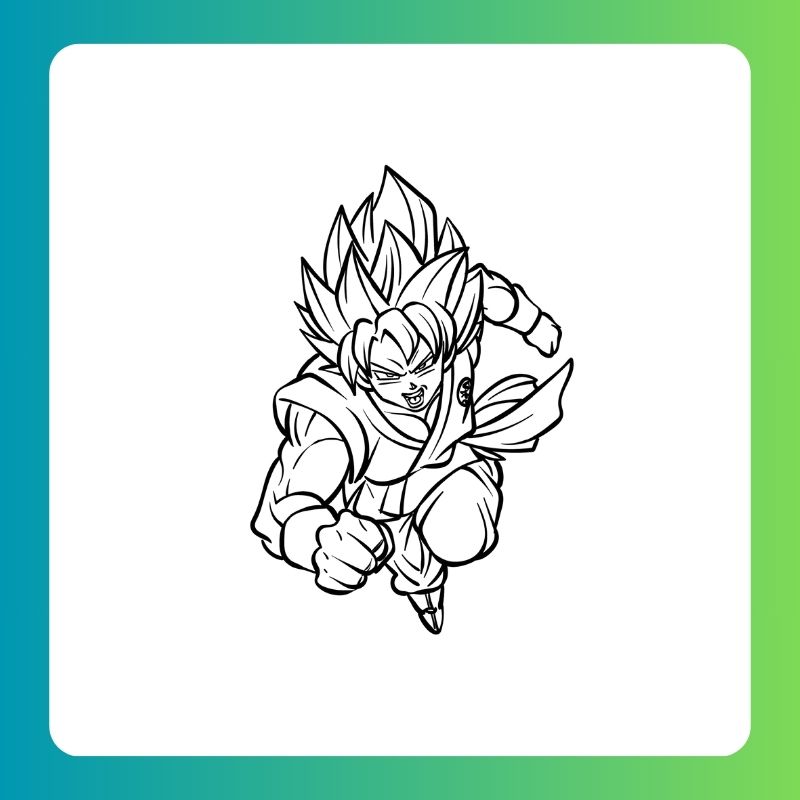 tranh tô màu hình songoku