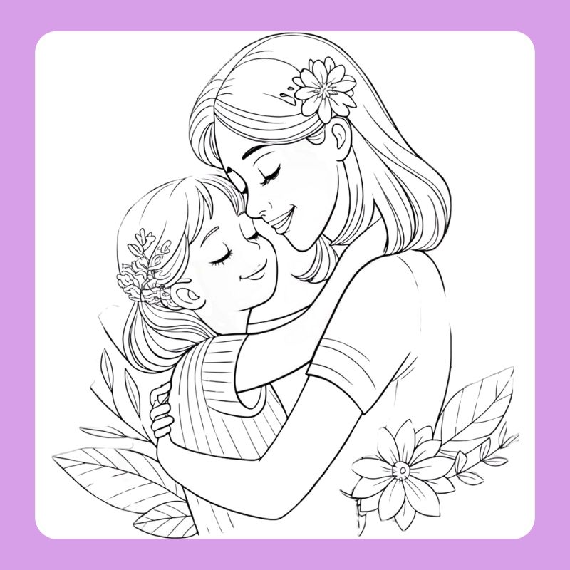 tranh tô màu mẹ của bé (4)