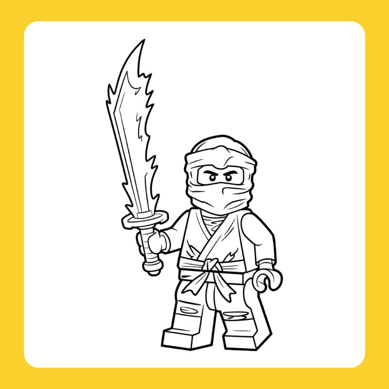 tranh tô màu ninjago