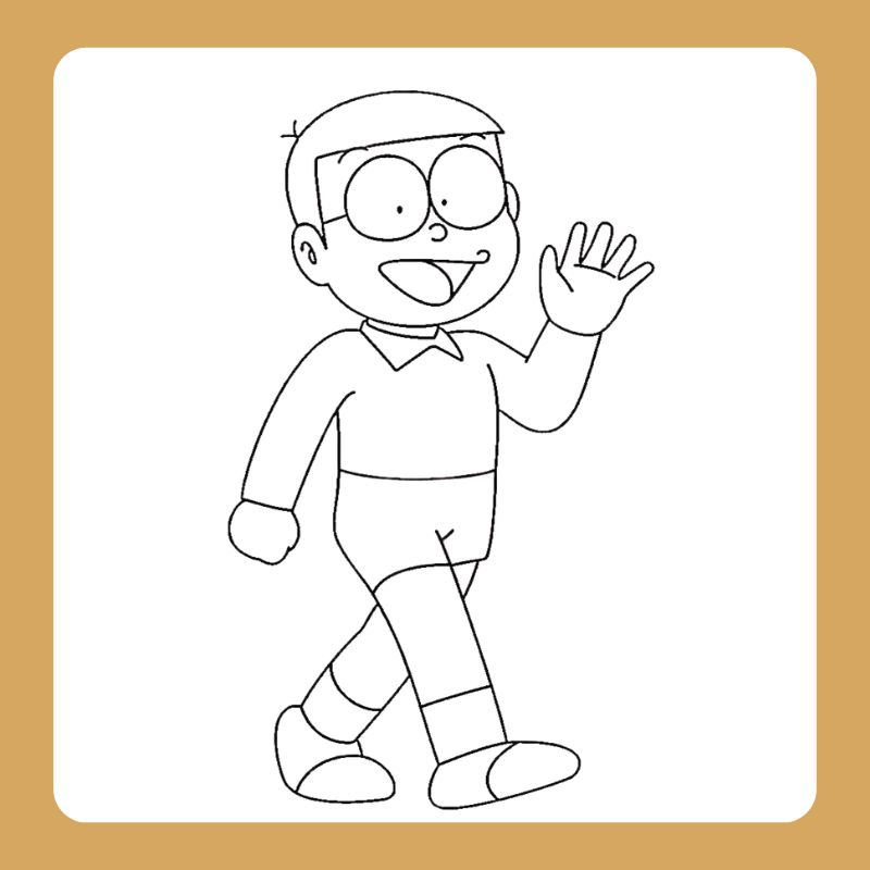 tranh tô màu nobita (2)