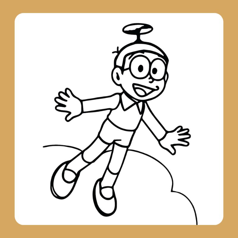 tranh tô màu nobita (5)