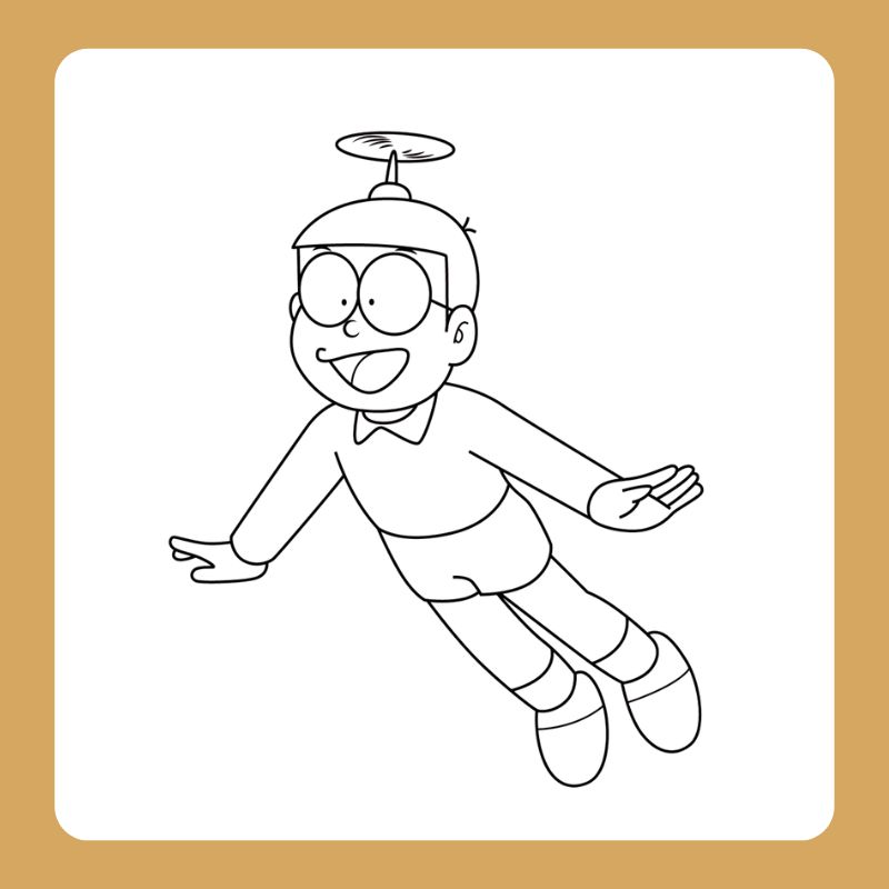 tranh tô màu nobita (9)